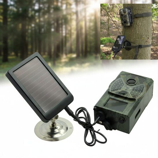 Meža kameru papildus akumulators, lādējams no saules gaismas 1500mA 6-9 V Lithium-Ion Polymer