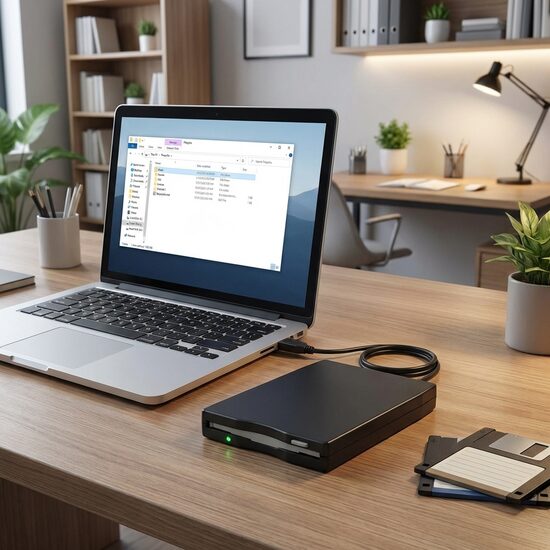 USB ārējais portatīvais diskešu lasītājs, PC datoru, datu uzglabāšanai, 3,5''