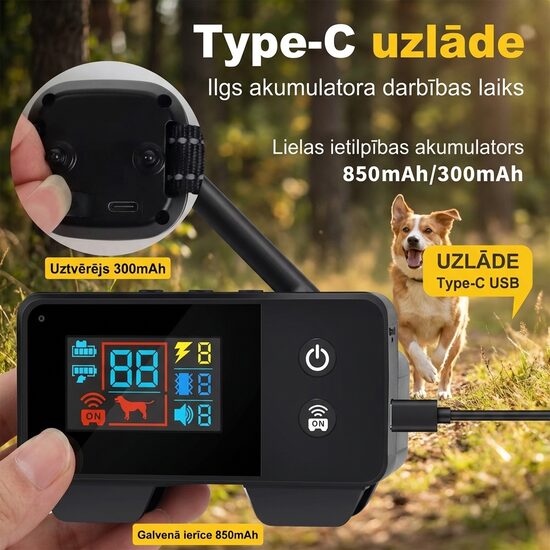 Bezvadu Suņu Radiosēta 480m pārnēsājama