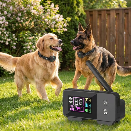 Bezvadu Suņu Radiosēta 480M Diviem Suņiem ar Divām Regulējamām Apkaklēm