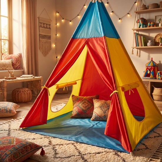 Indiešu stila bērnu telts