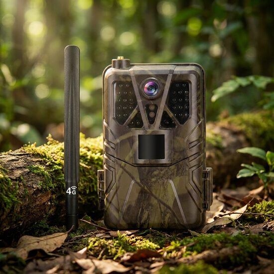 Medību kamera ar 4G online video (32MP, online video telefonā, bildes, ieraksts, skaņa, nakts redzamība, distances vadība) mednieku kamera