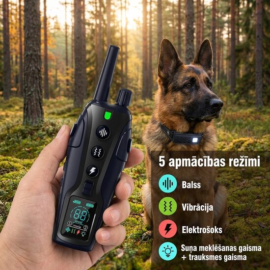 Suņu dresūras kakla siksna 2000m, Pro