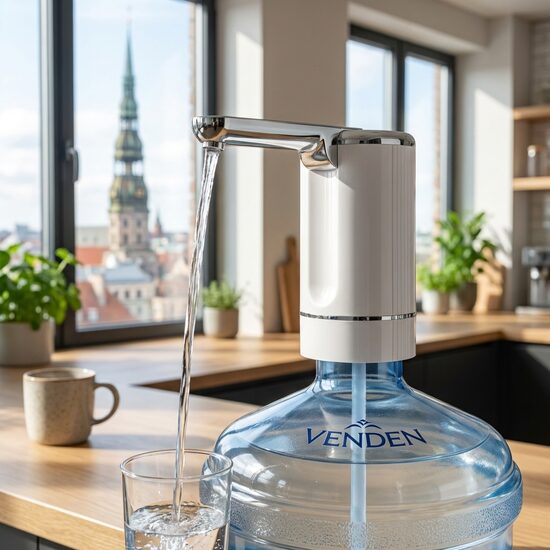 Ūdens sūknis Venden pudelei ar akumulatoru