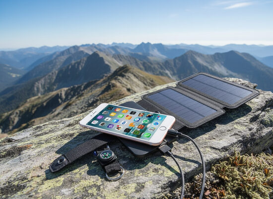 Telefona lādētājs ar JAUDĪGU saules bateriju, 6gab