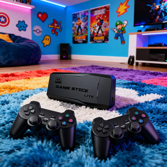 Retro Spēļu konsole 64Gb ar 10'000 spēlēm, 2 pultis