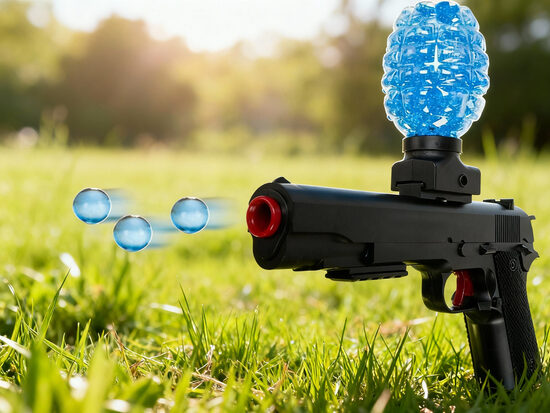 Pistole ar Gēla bumbiņām (6000gab + 5 šautriņas + brilles + lādētājs)