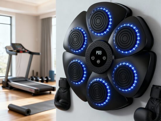 Bluetooth Interaktīvais Boksa Treniņu Panelis ar LED Ritma Režīmiem un Cimdu Komplektu