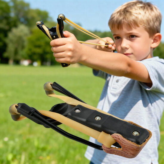 Kaķene - katapulta ar apakšdelma atbalstu, šauj līdz 500m