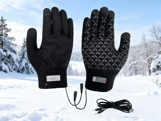 Elektriski apsildāmi ziemas cimdi ar USB pieslēgumu