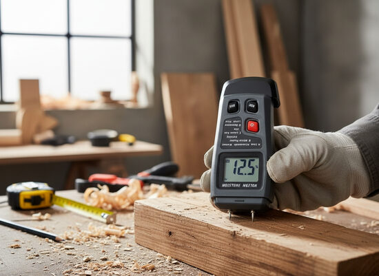 Digitālais mitruma mērītājs ar divām adatām, precizitāte ±0,5%