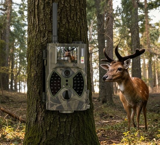 Mednieku kamera - MMS, e-pasts, nakts redzamība, distances attēls , Meža kamera