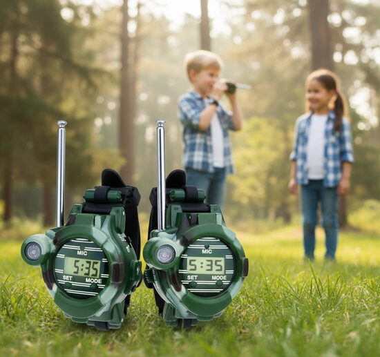 Bērnu pulkstenis/rācija 2 gab.