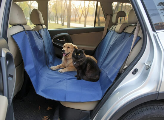 Automašīnas pārklājs mājdzīvnieku, suņu un kaķu pārvadāšanai