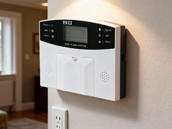 GSM signalizācija ar SIM karti, ar durvju un logu sensoru, LCD ekrānu un trauksmes sistēmu