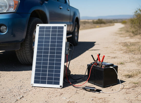 Saules panelis 12v 30w (12v akumulatoru uzlādei/uzturēšanai, 2x usb porti)