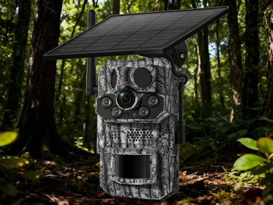 4G Saules Enerģijas Novērošanas Kamera ar GPS, 2K Nakts Redzamību un IP66 Aizsardzību OutdoorGuard Pro