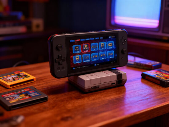 Retro spēļu konsole, 7 collu ekrāns