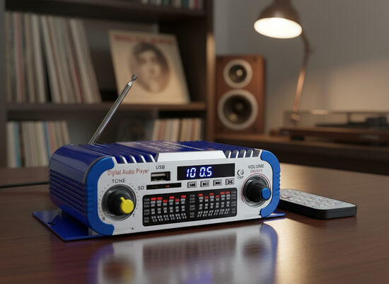 Audio pastiprinātājs 200w (Fm radio, USB)