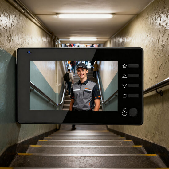 Domofons ar ierakstu (durvju actiņa ar monitoru 4.3'')