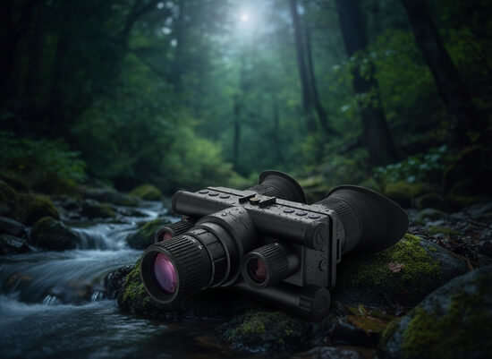 4K Nakts Redzamības Monoklis 600m ar Ķiveres Stiprinājumu – 1968m Infrasarkanais Tēmeklis, 58MP Kamera, Uzlādējams Akumulators