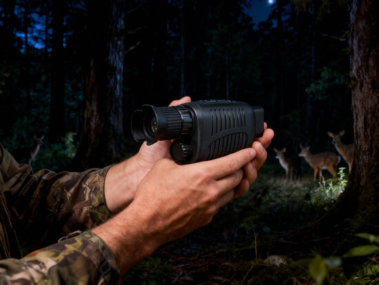 Nakts redzamības ierīce - Monokulārs 300m, ar ierakstu (mednieku nakts redzamība)