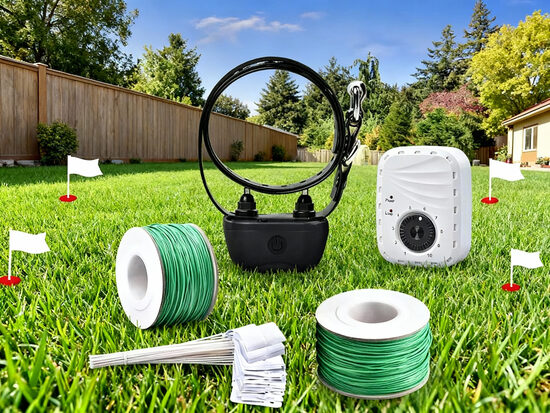 Radiosēta suņiem, uzlādējama, max 1000m vads