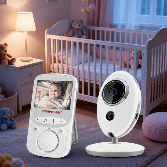 Video aukle, Baby monitors ar akumulatoru un nakts redzamību, skaņu