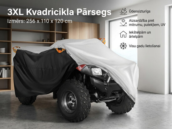 Kvadricikla pārklājs 3XL-256*110*120cm, ATV pārvalks
