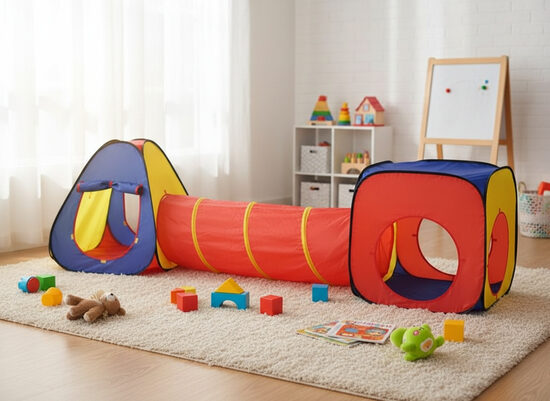 Bērnu telts ar tuneli