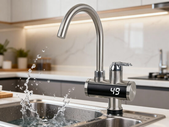 Elektriskais ūdens sildītājs–jaucējkrāns 3000W