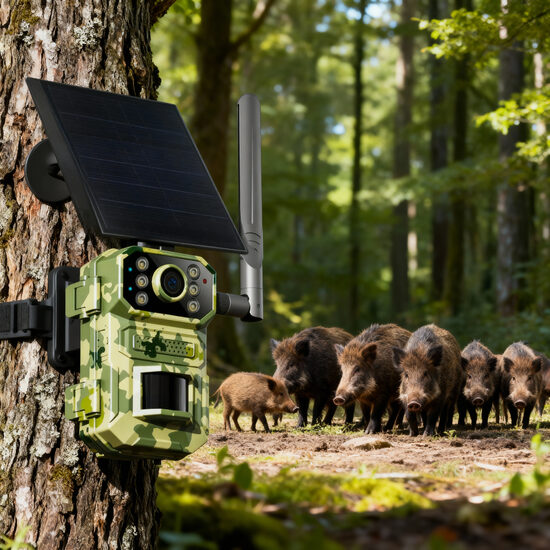 Meža kamera 14Mp, 4g online, solar medību kamera