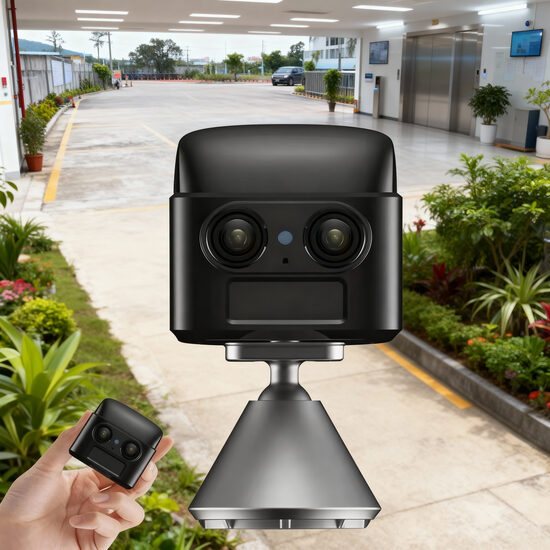 4G Bezvadu mini novērošanas kamera ar 2 objektīviem 4K izšķirtspēju un ilgstošu baterijas darbību