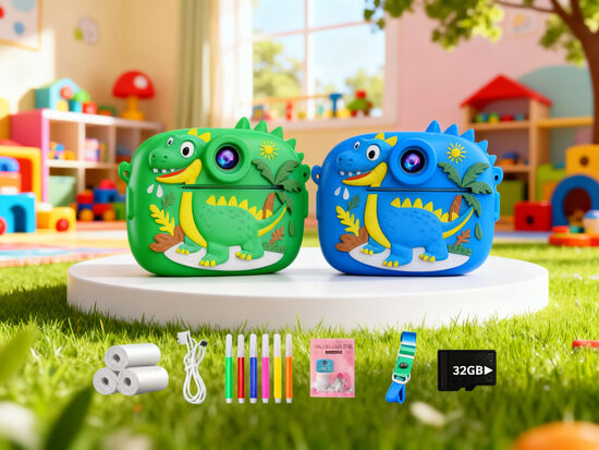 Bērnu digitālā kamera ar tūlītējo foto druku un 1080P HD video
