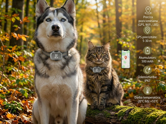 Gps izsekotājs suņiem, kaķiem