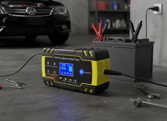 Akumulatora lādētājs 12/24v 8A, PRO (mašīnām, motocikliem, smagajai tehnikai)