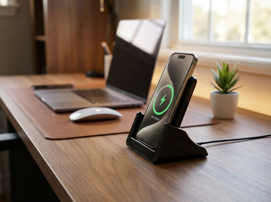 Bezvadu Telefona lādētājs ar statīvu