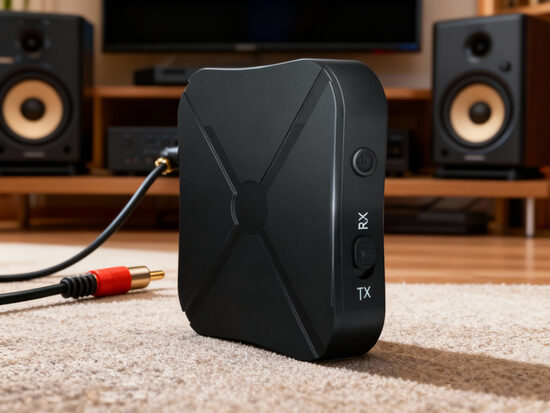 Bluetooth adapteris, 5.0 / 4.2 uztvērējs un raidītājs, Audio mūzikas stereo bezvadu adapteris RCA 3,5 MM AUX ligzda televizoram automašīnai, datoram