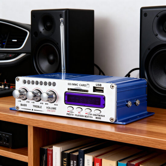 Audio pastiprinātājs Fm radio Mp3 sd card USB