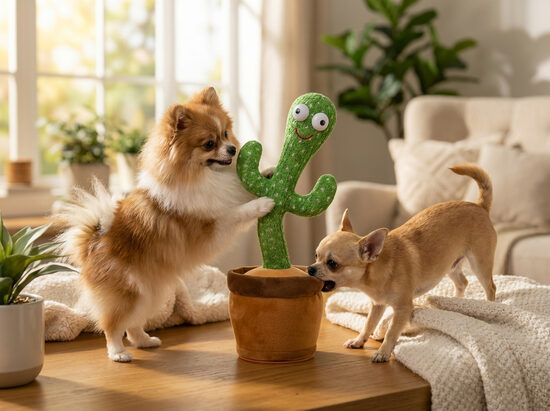 Suņu/kaķu spēļmantiņa- 'Runājošais kaktuss' (atkārto skaņas un kustās)