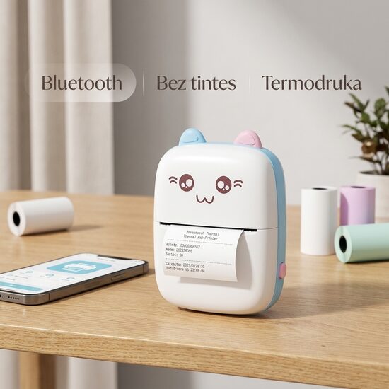 Portatīvais printeris ar Bluetooth savienojumu