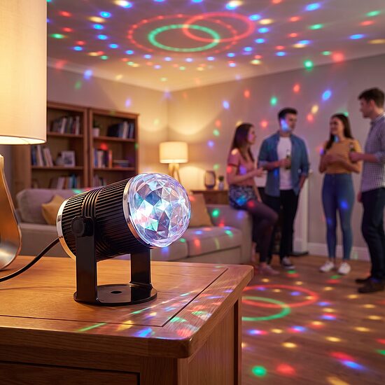 Led disko gaisma, rotējoša 3W