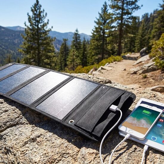 Saules panelis telefona lādētājs USB 5V 2A 20W pārnēsājams āra lietošanai