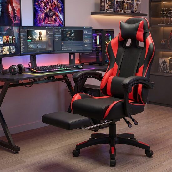 Ergonomisks mācību un datorkrēsls skolēniem un studentiem ar regulējamu atzveltni