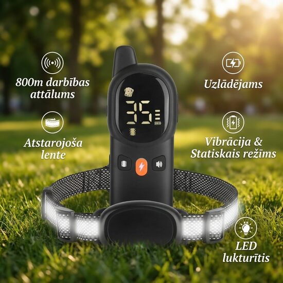 Dresūras apkakle suņiem 800m