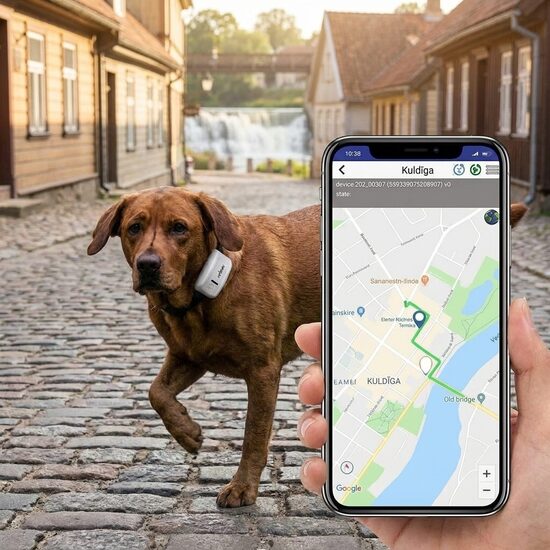 GPS Dzīvnieku izsekošanas ierīce, darbojas ar Sim karti /nav vajadzīga abonēšanas maksa/