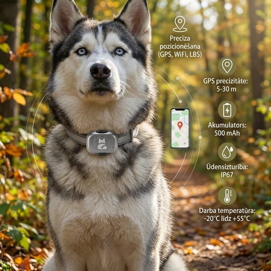 GPS izsekotājs suņiem