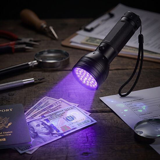 uv lukturis 51 LED