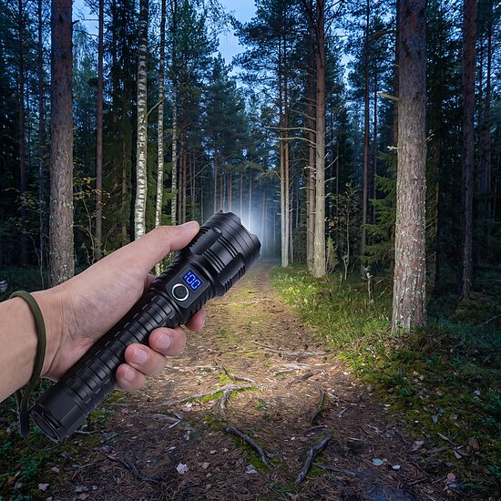 Jaudīgs Led lukturis 5000Lm, 3,5km