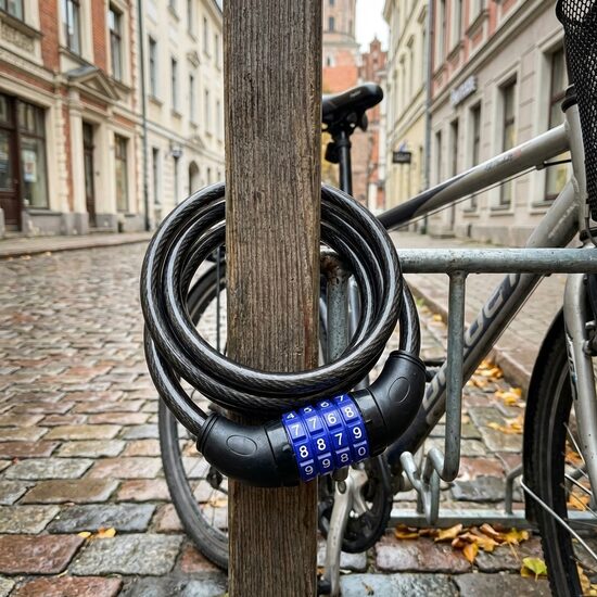 Saslēdzēja trose ar maināmu kodu (velosipēdiem, motorolleriem, motocikliem)